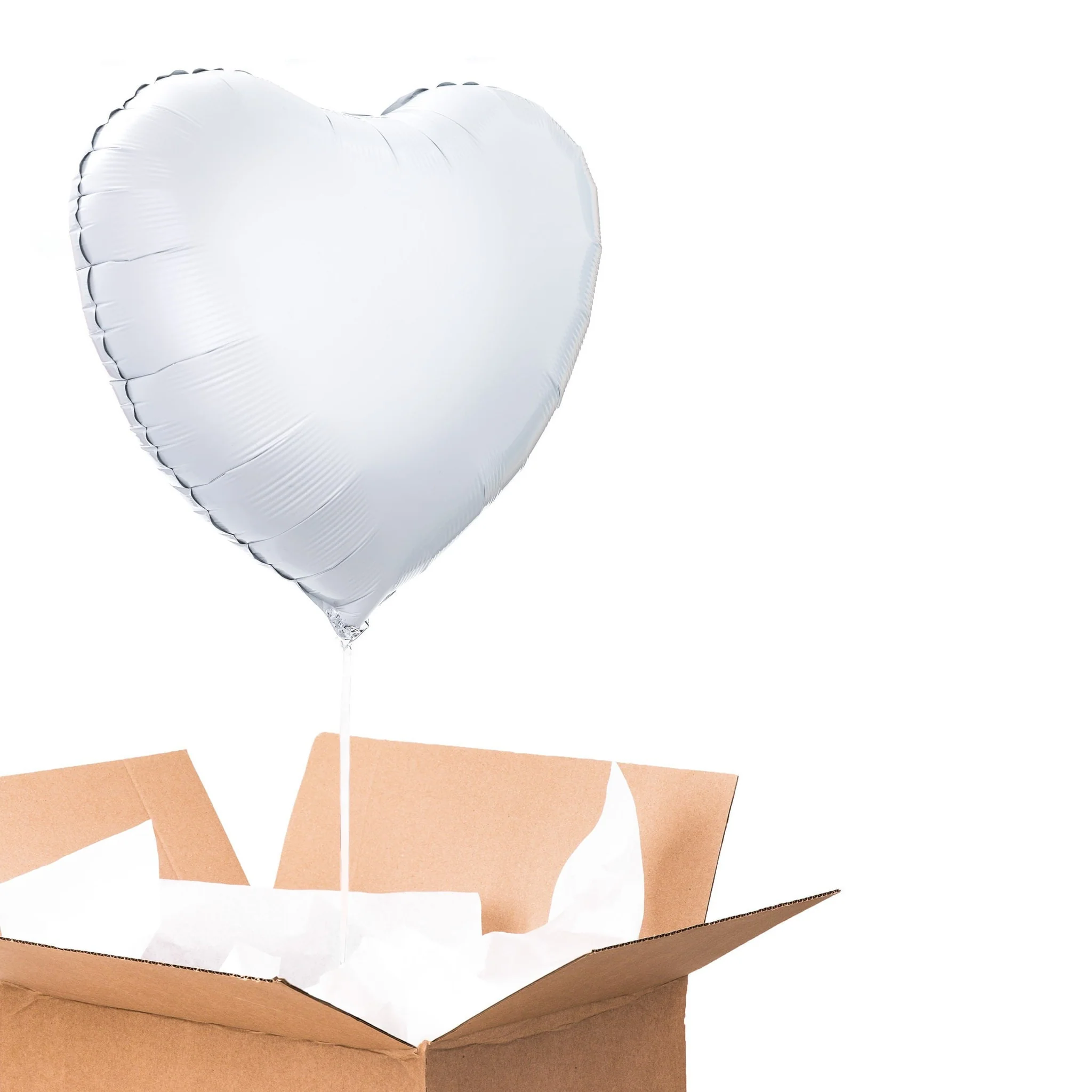 Ballon Coeur Blanc - Image 4