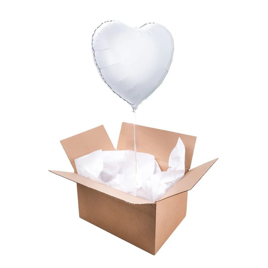 Ballon Coeur Blanc - Image 5
