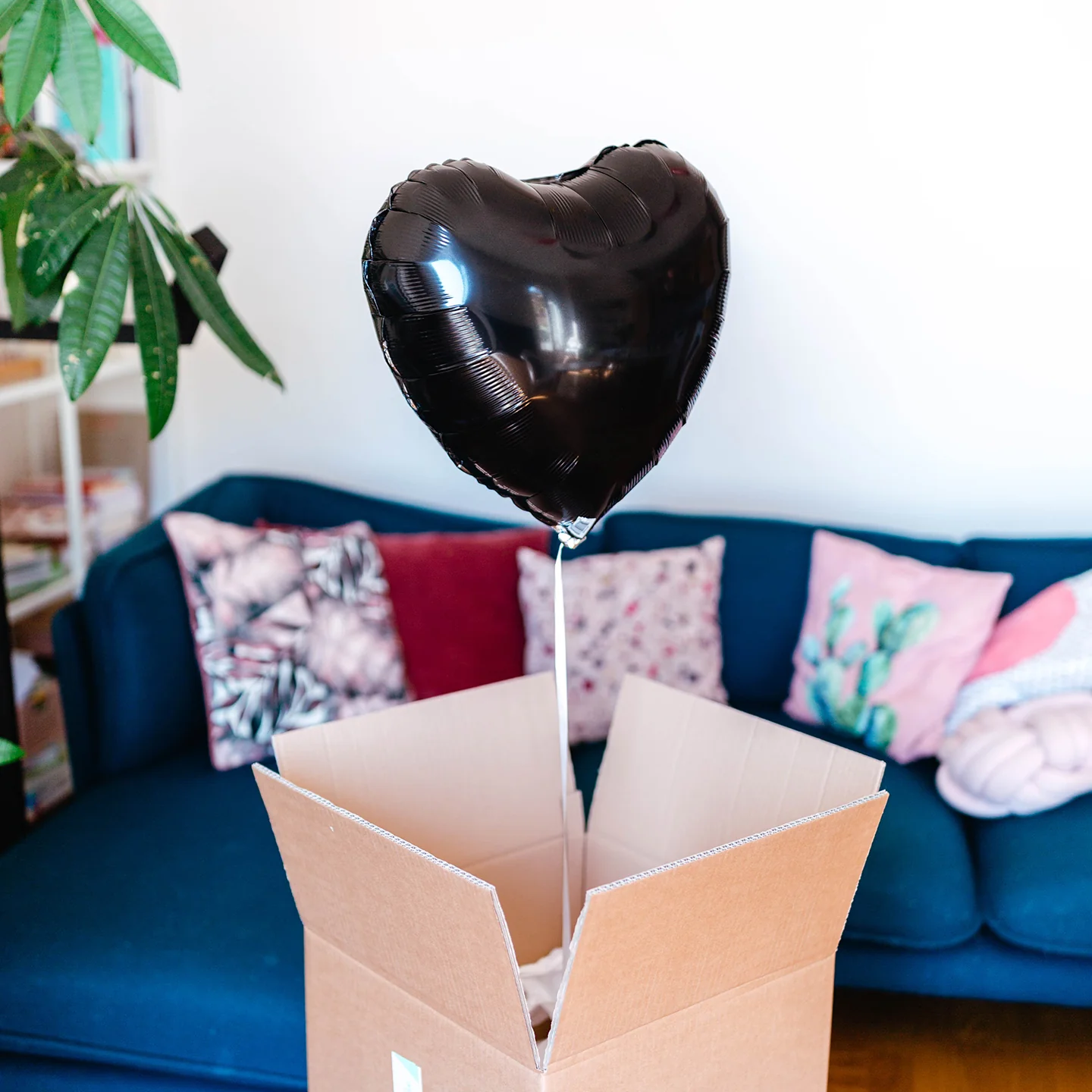 Ballon Coeur Noir