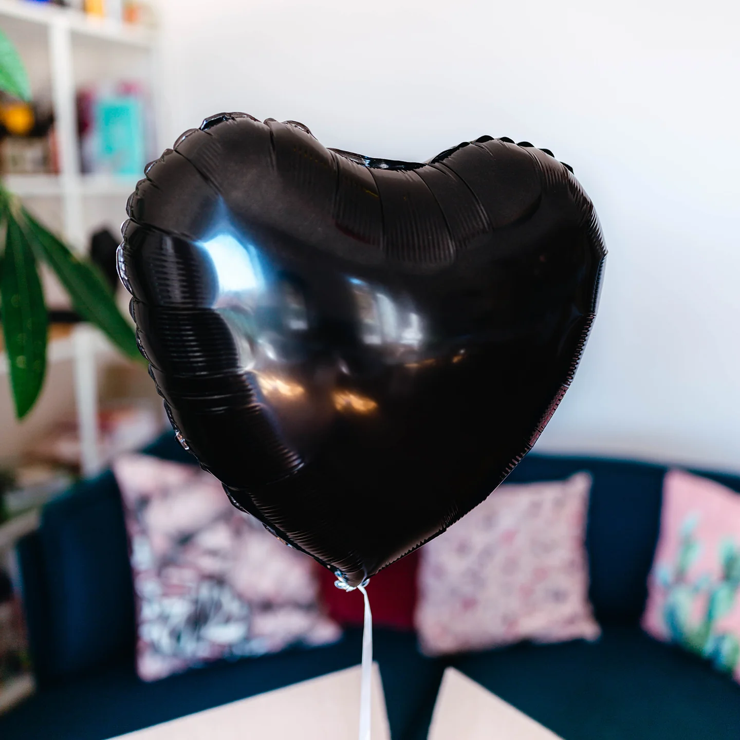 Ballon Coeur Noir - Image 2