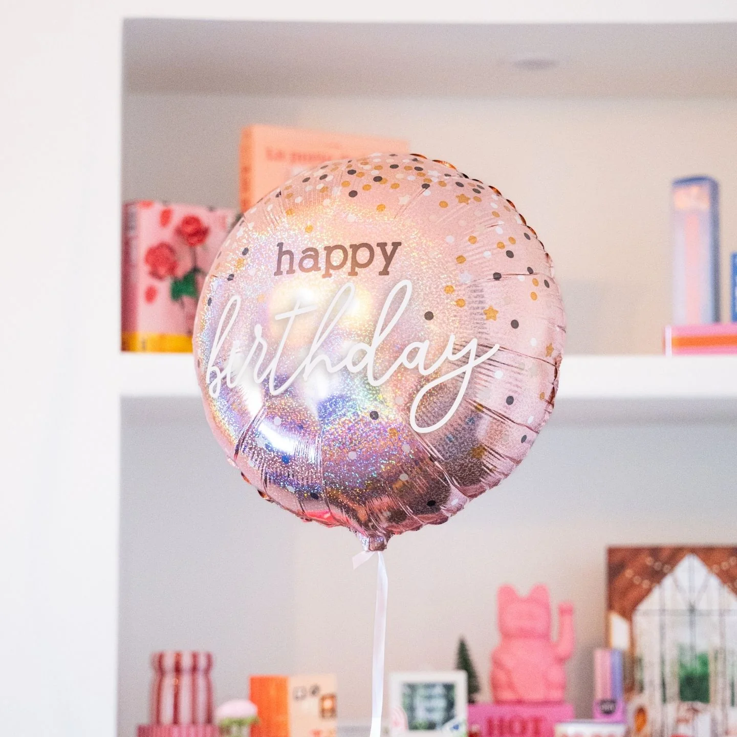 Ballon Happy birthday Glitter Rose - Image 3