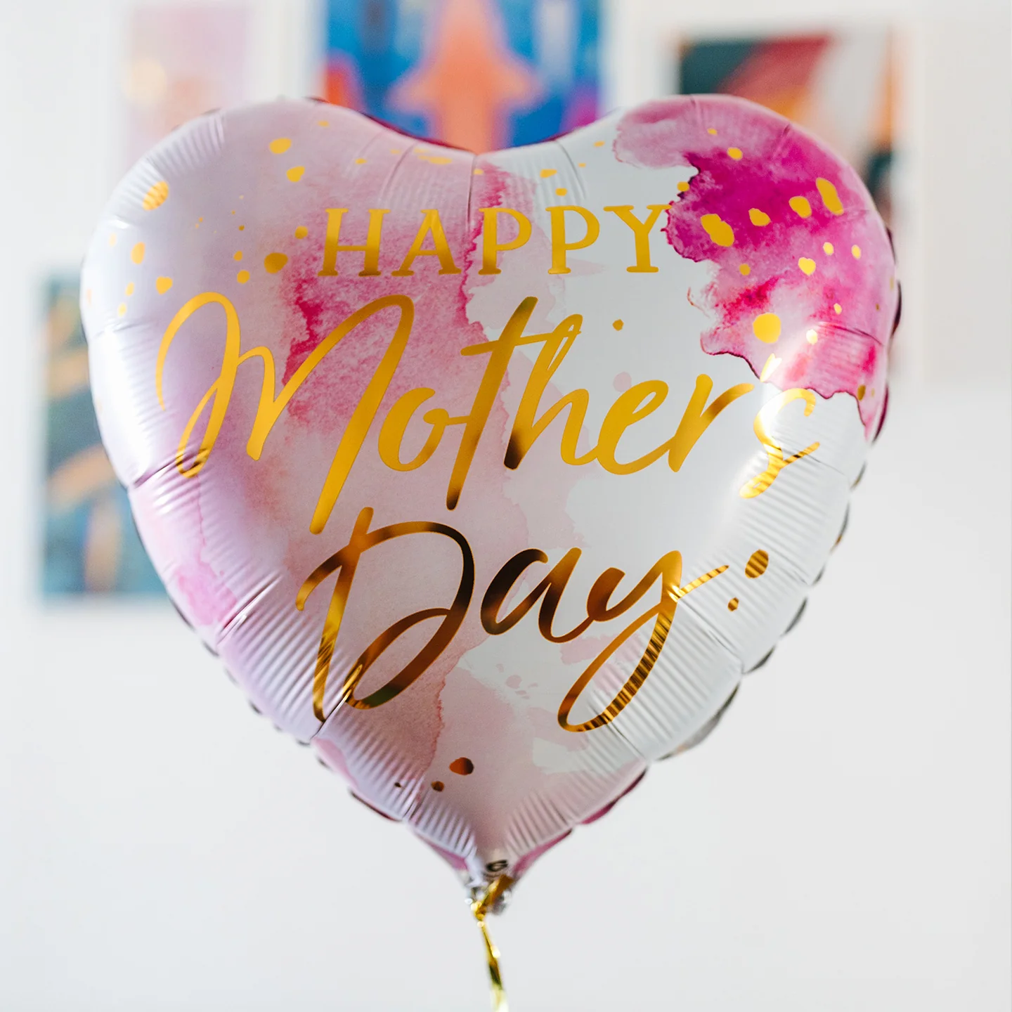 Ballon Fête des Mères Aquarelle