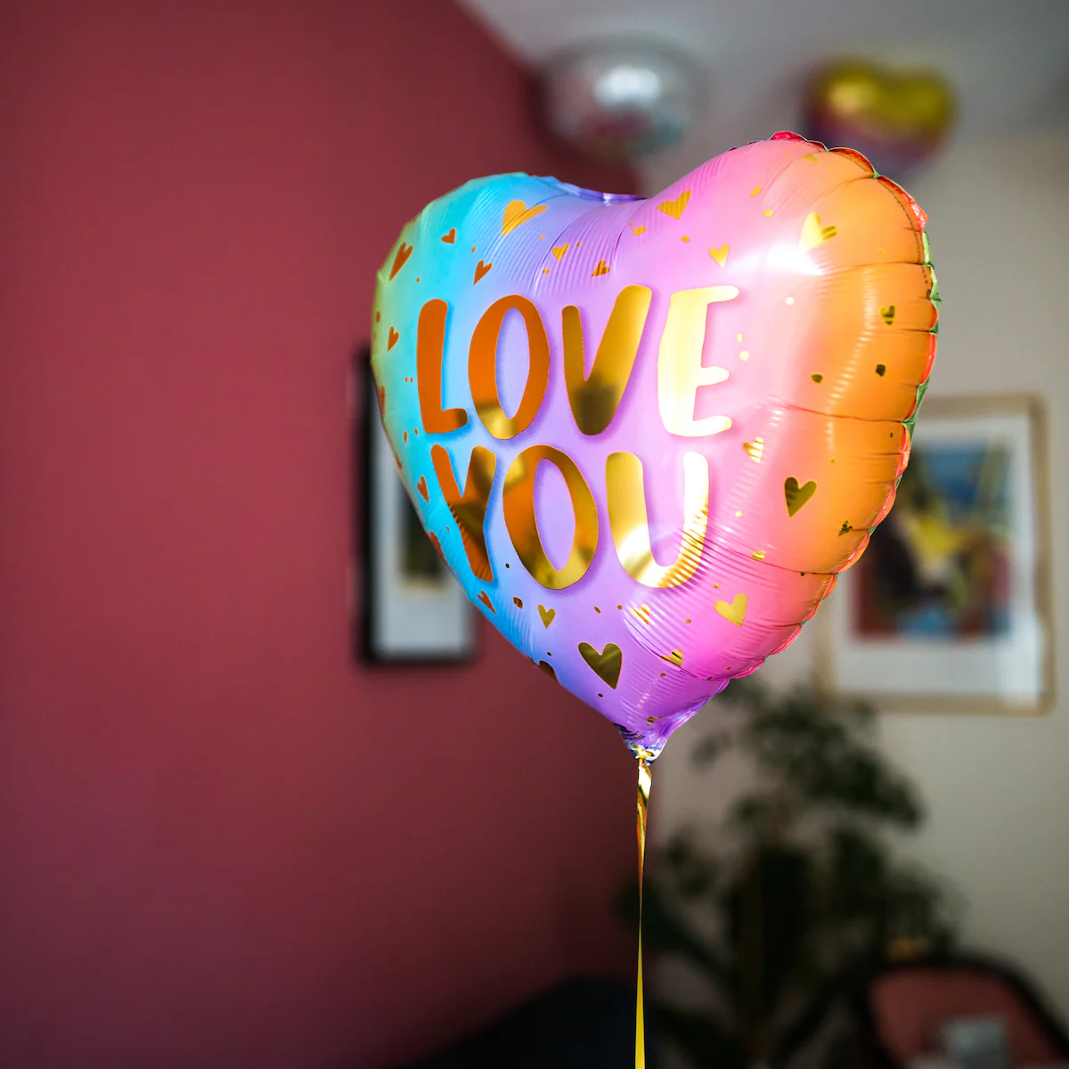 Ballon Love You Pastel