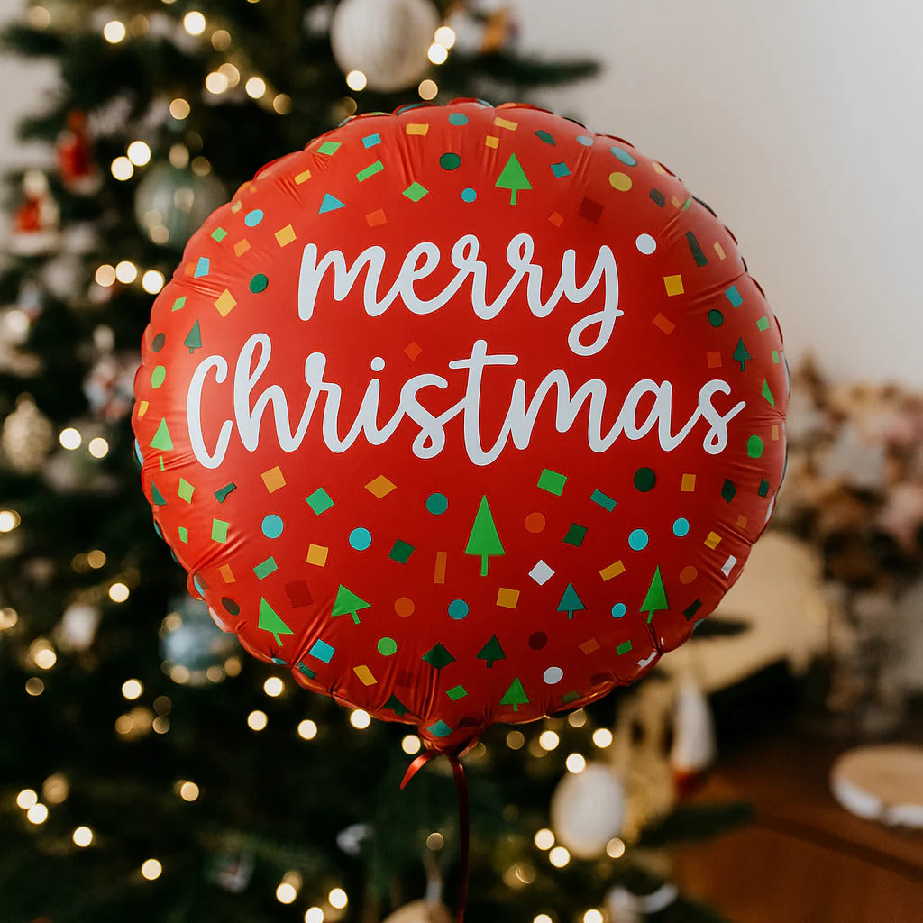 Ballon Merry Christmas Confettis