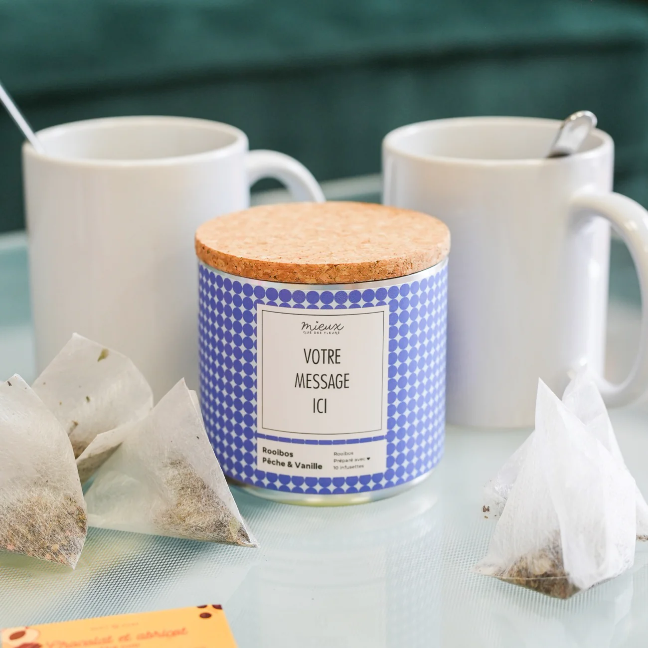 Boîte de Thé personnalisée avec photo et texte - Image 3