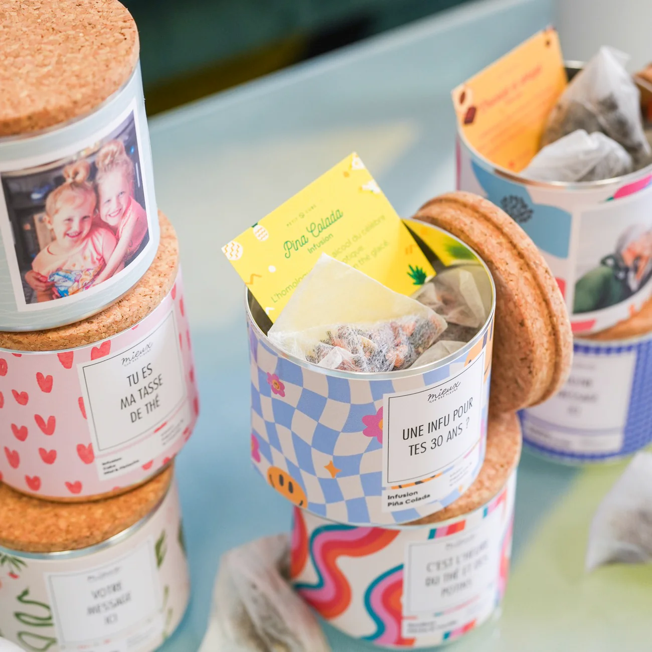 Boîte de Thé personnalisée avec photo et texte - Image 6