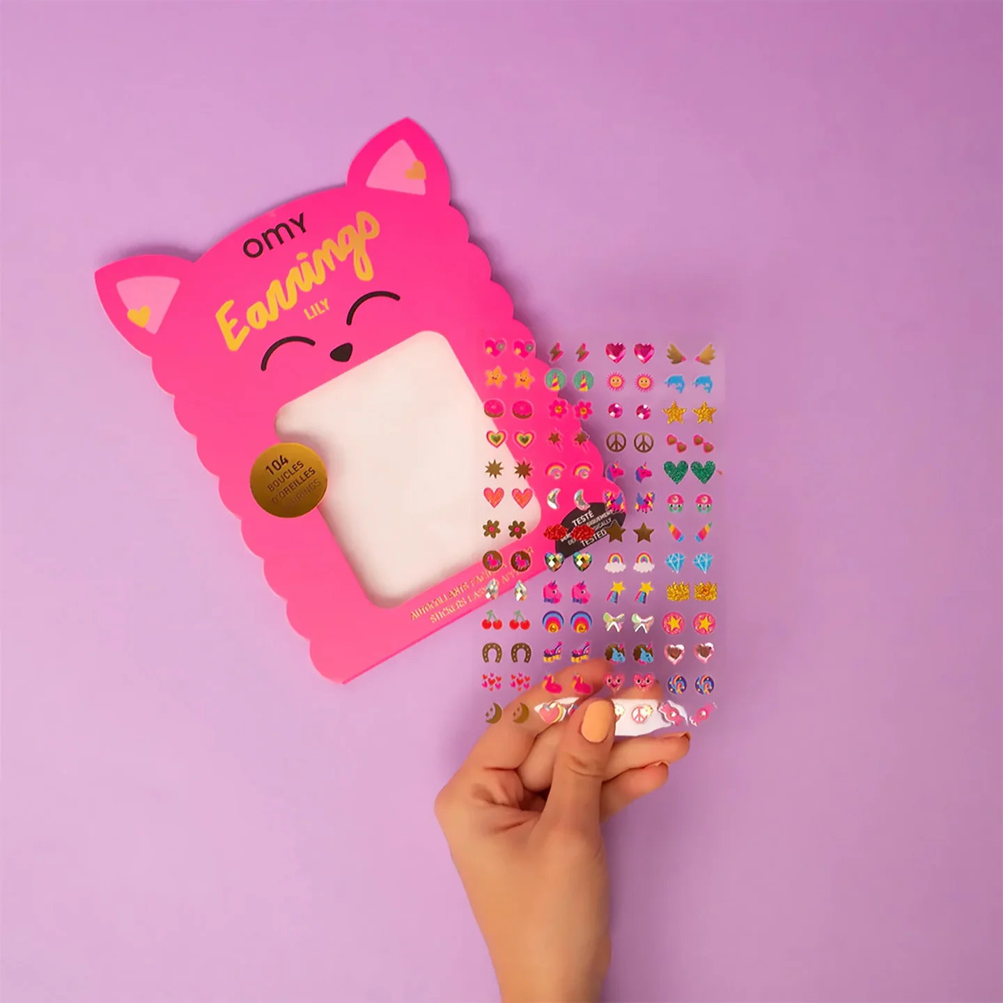 Boucles d'oreilles stickers