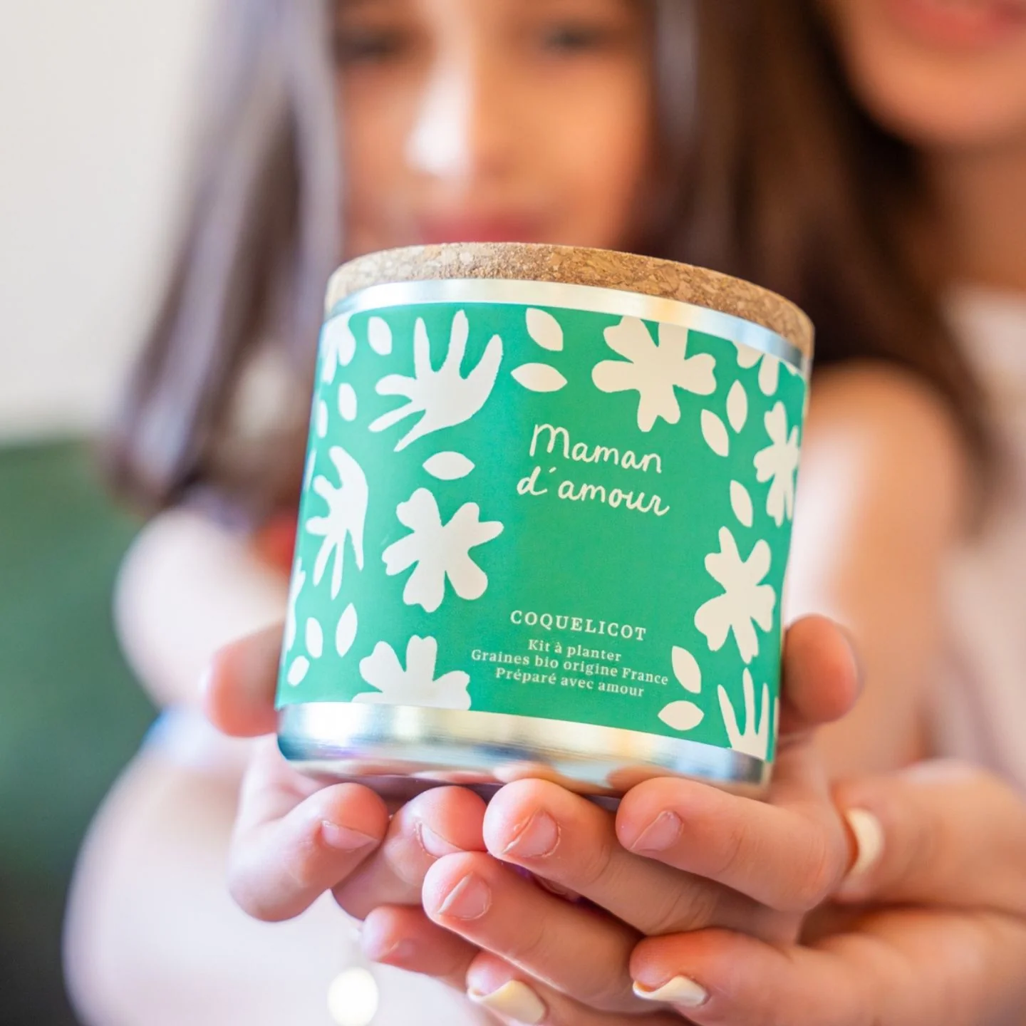 Bougie Maman d'amour - senteur Fleur de coton