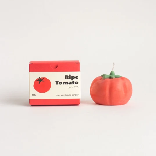 Bougie trompe l'oeil - Tomate - Image 2