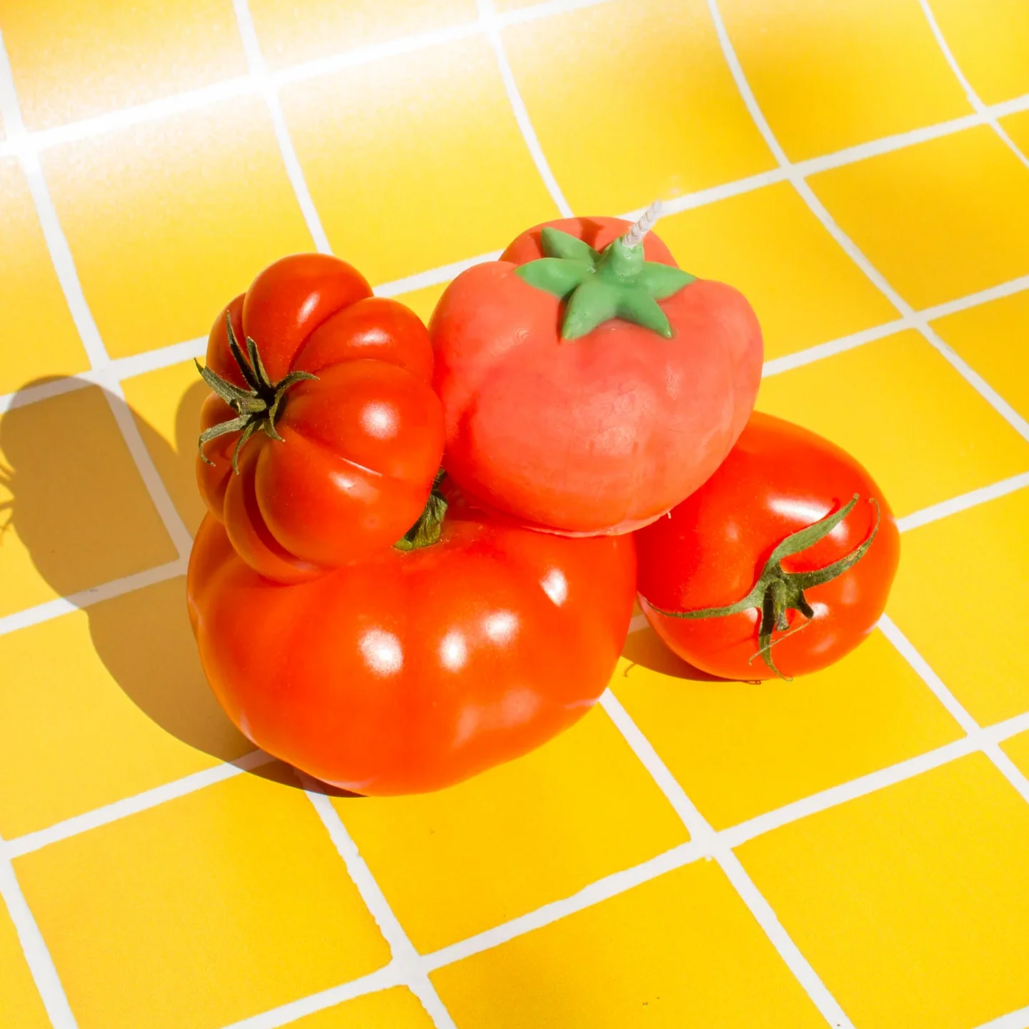 Bougie trompe l'oeil - Tomate - Image 4