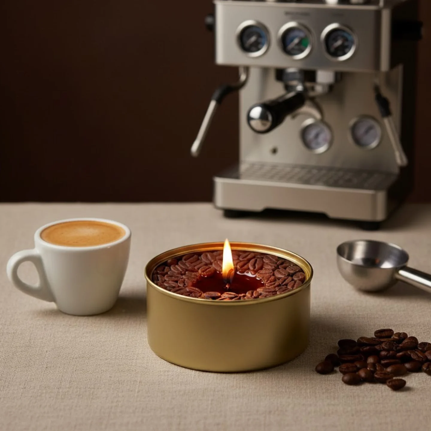 Bougie trompe l'oeil - Café