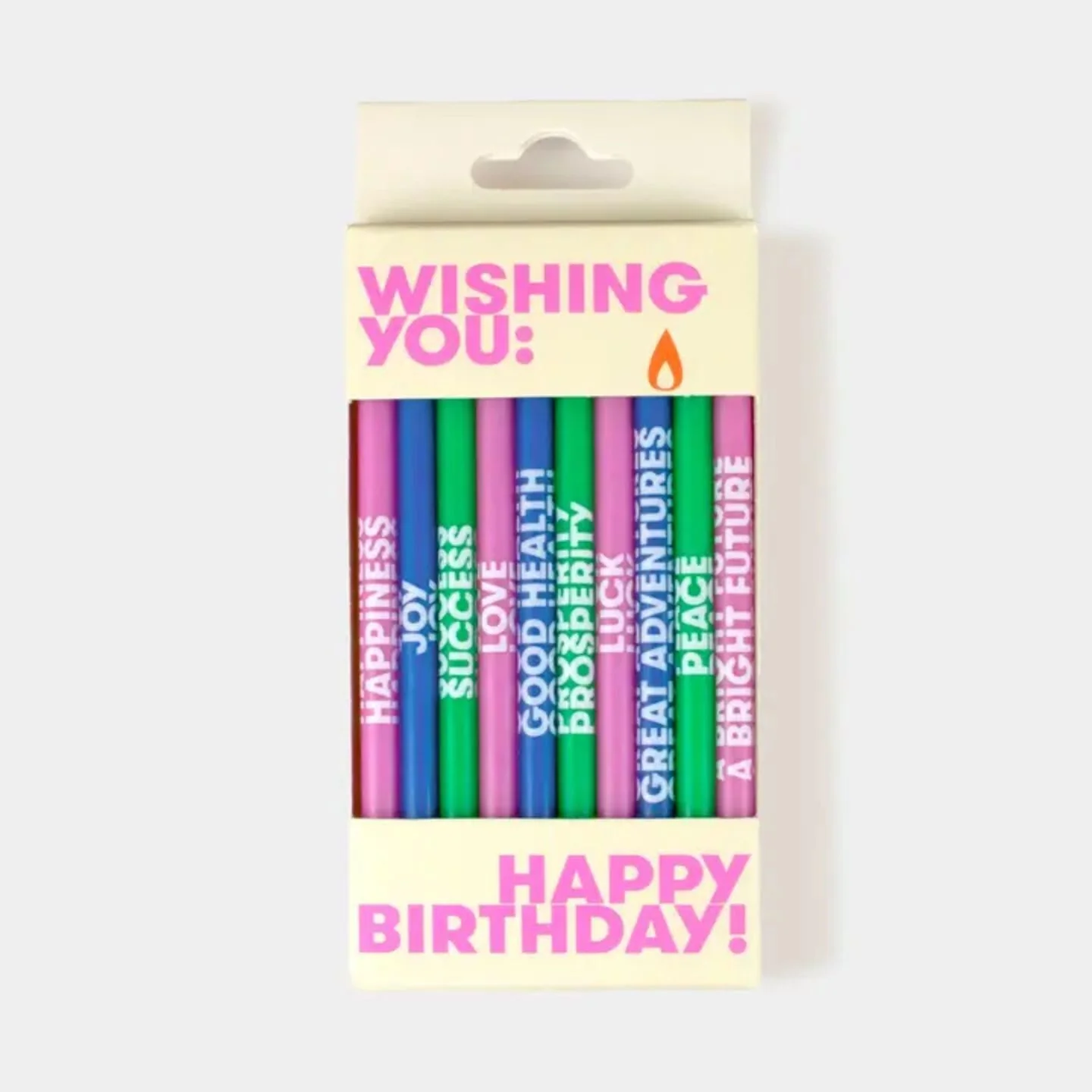 Bougies voeux d'anniversaire