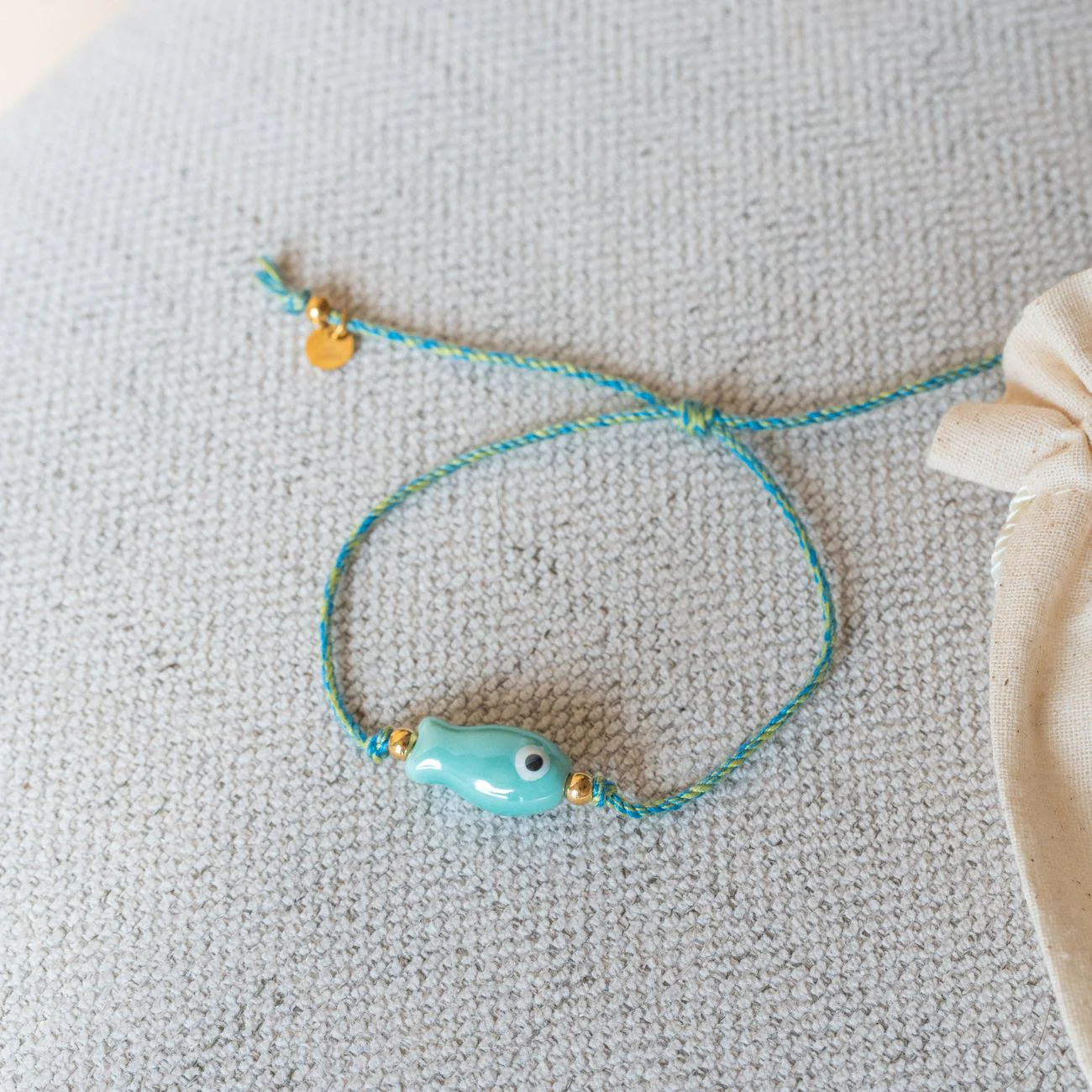 Bracelet porte bonheur - Poisson Céramique - Image 6