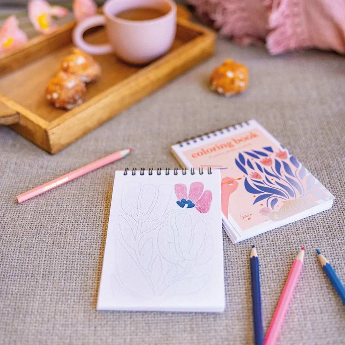 Carnet de coloriage - Floral - Image 3