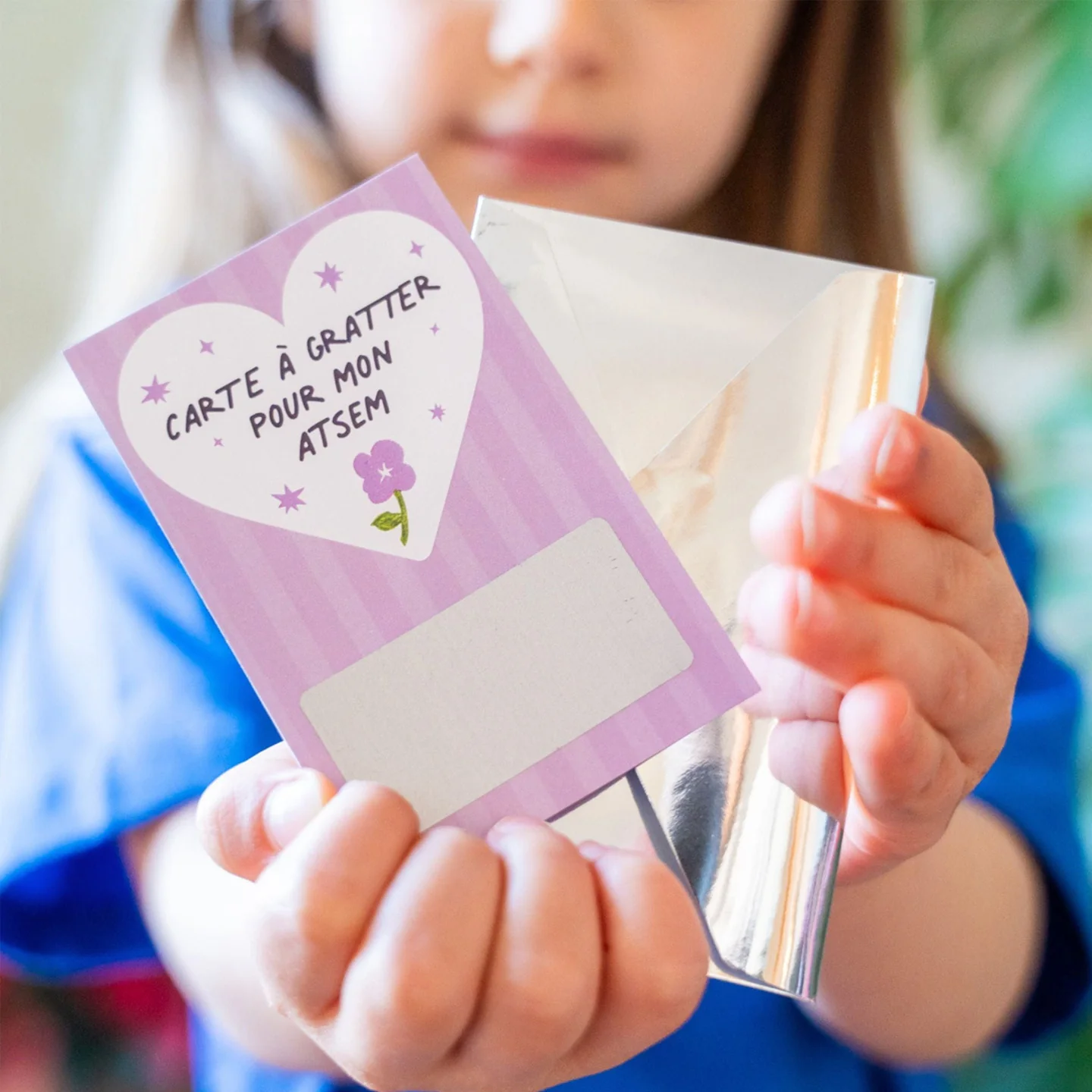 Carte à gratter pour mon Atsem