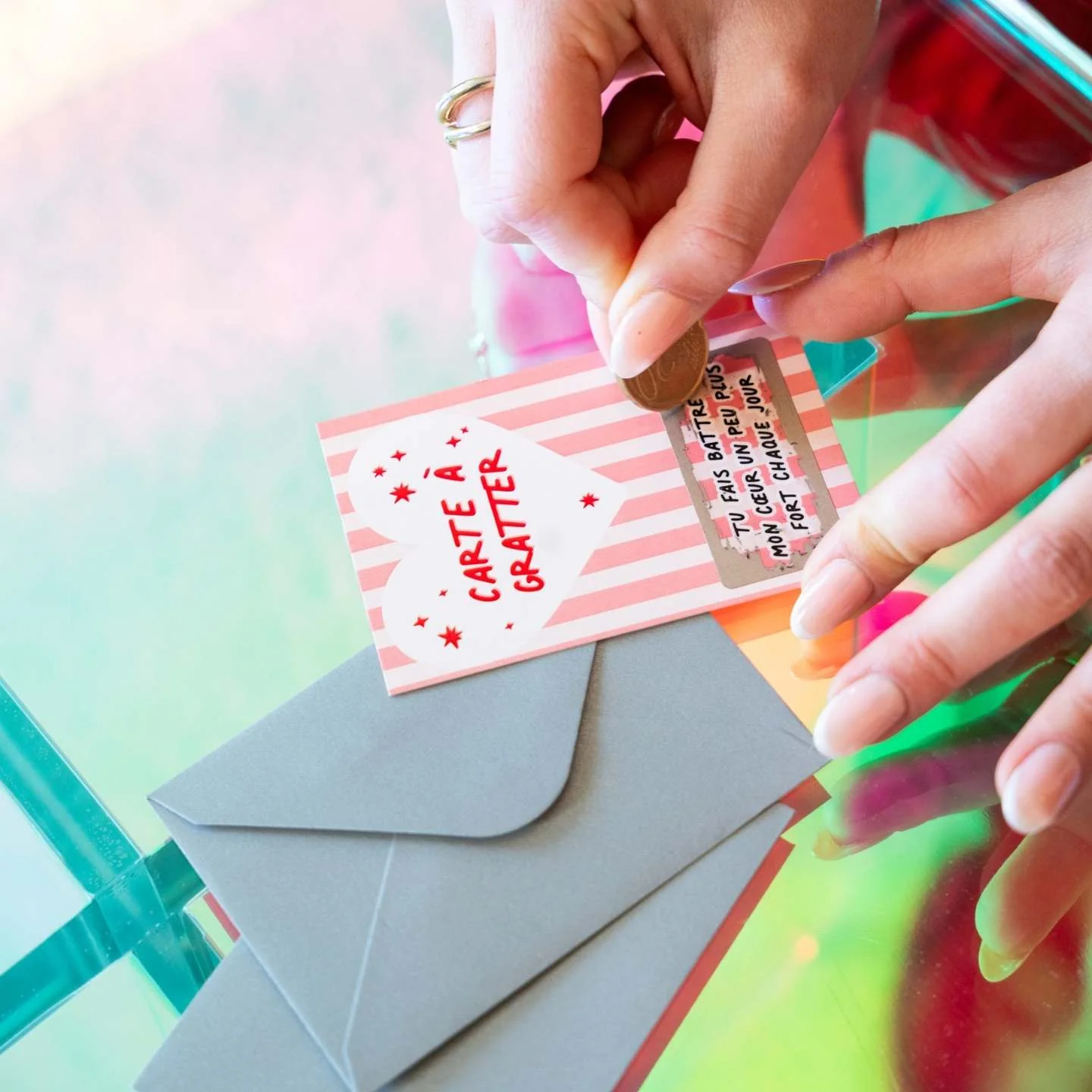 Carte à gratter - Amour - Image 3