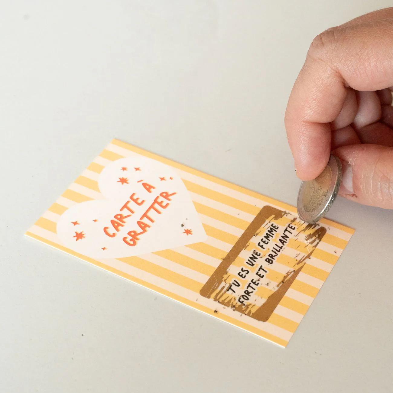 Carte à gratter - Tu es forte et brillante - Image 4