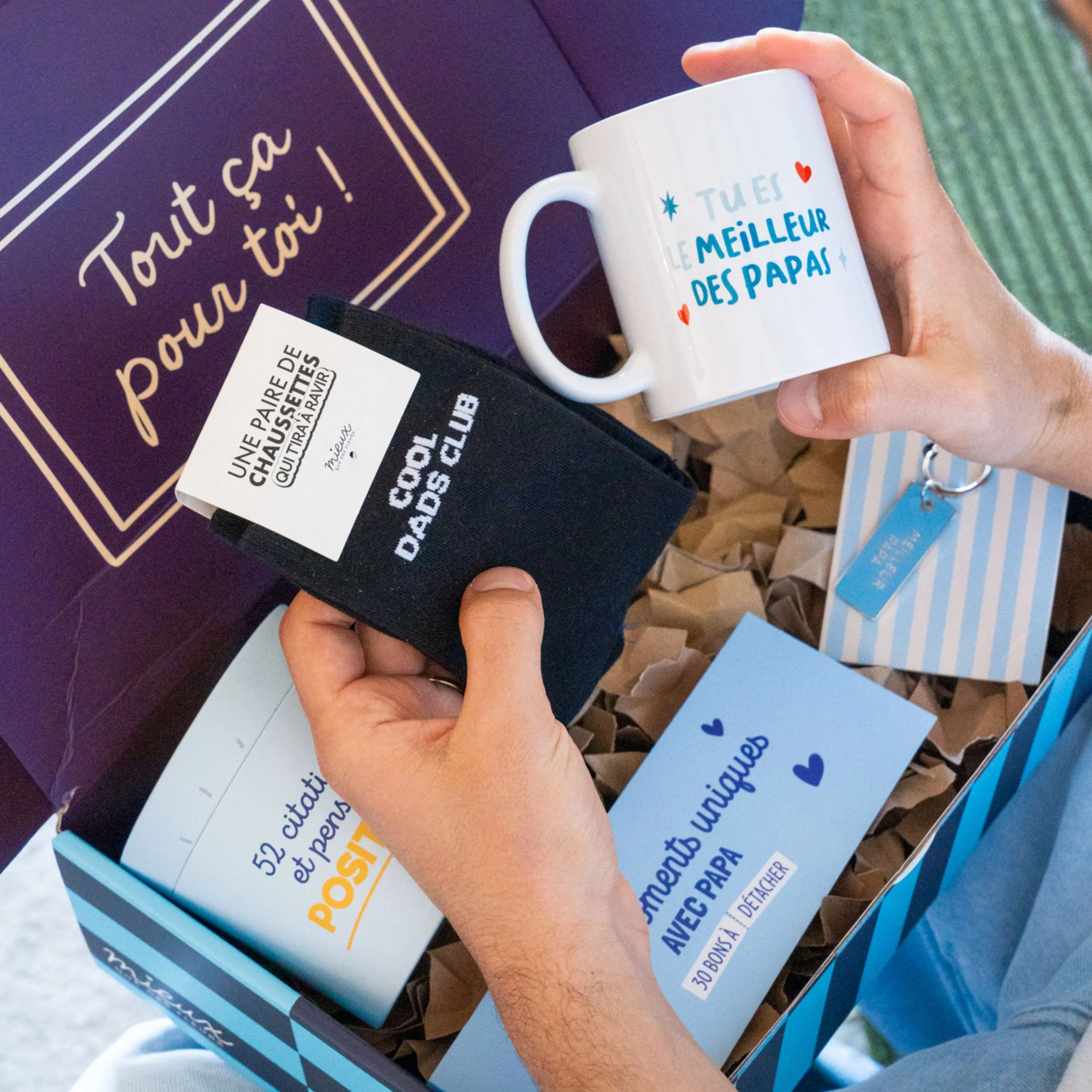 Coffret 5 cadeaux pour papa - Fête des Pères 💙