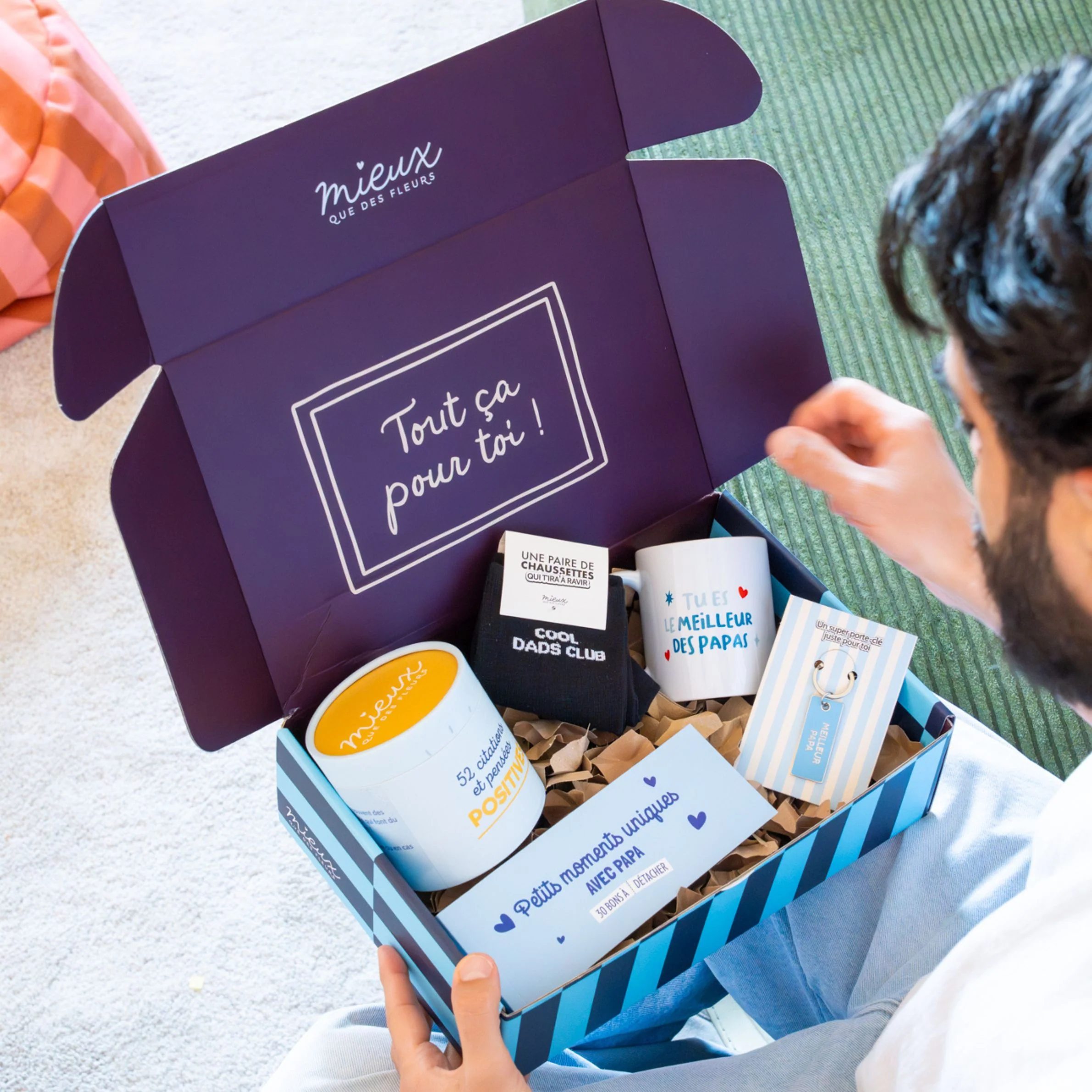 Coffret 5 cadeaux pour papa - Fête des Pères 💙 - Image 5