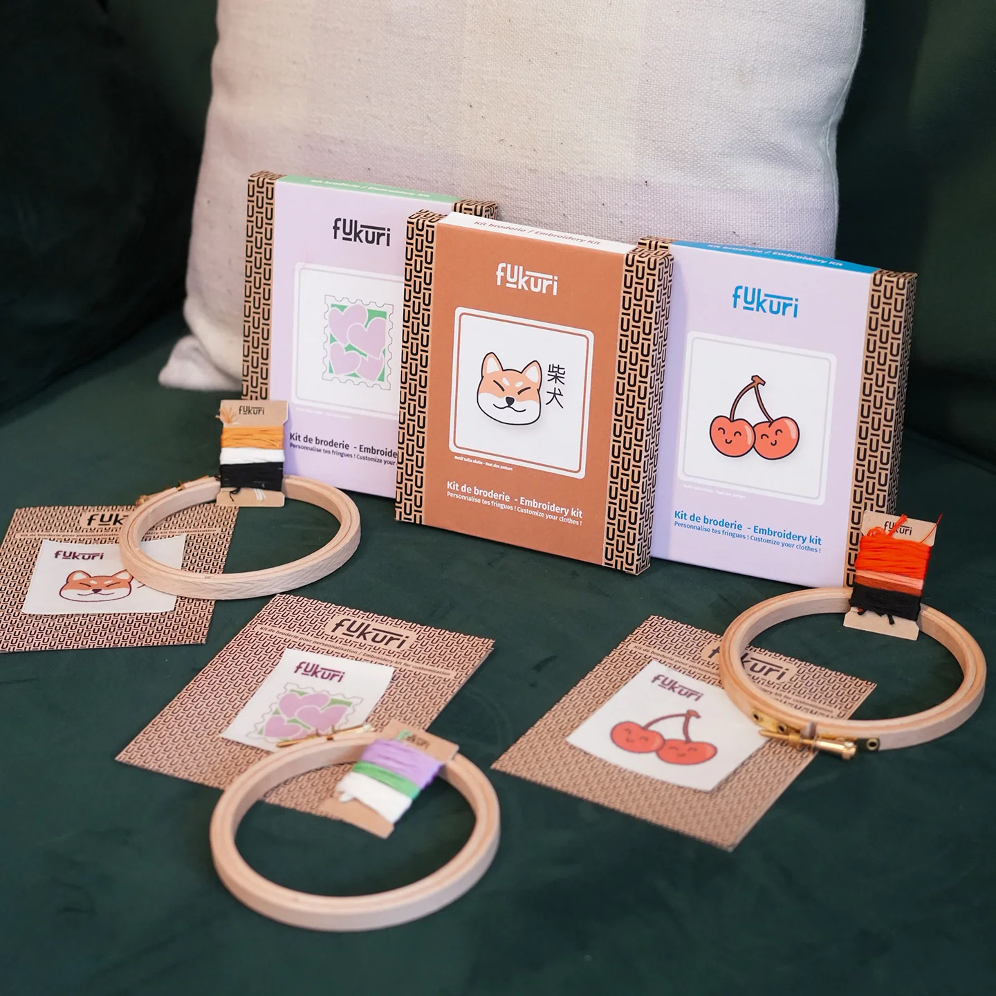 Coffret broderie Kawaii DIY