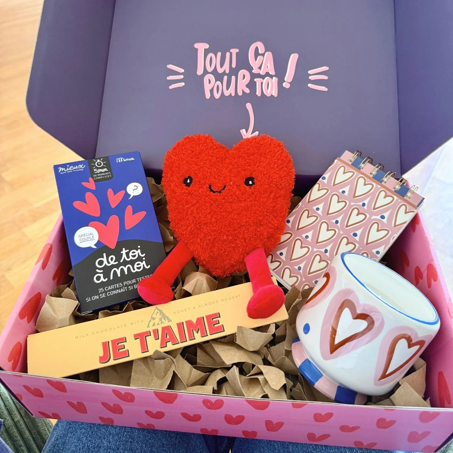 Coffret cadeaux grand Amour