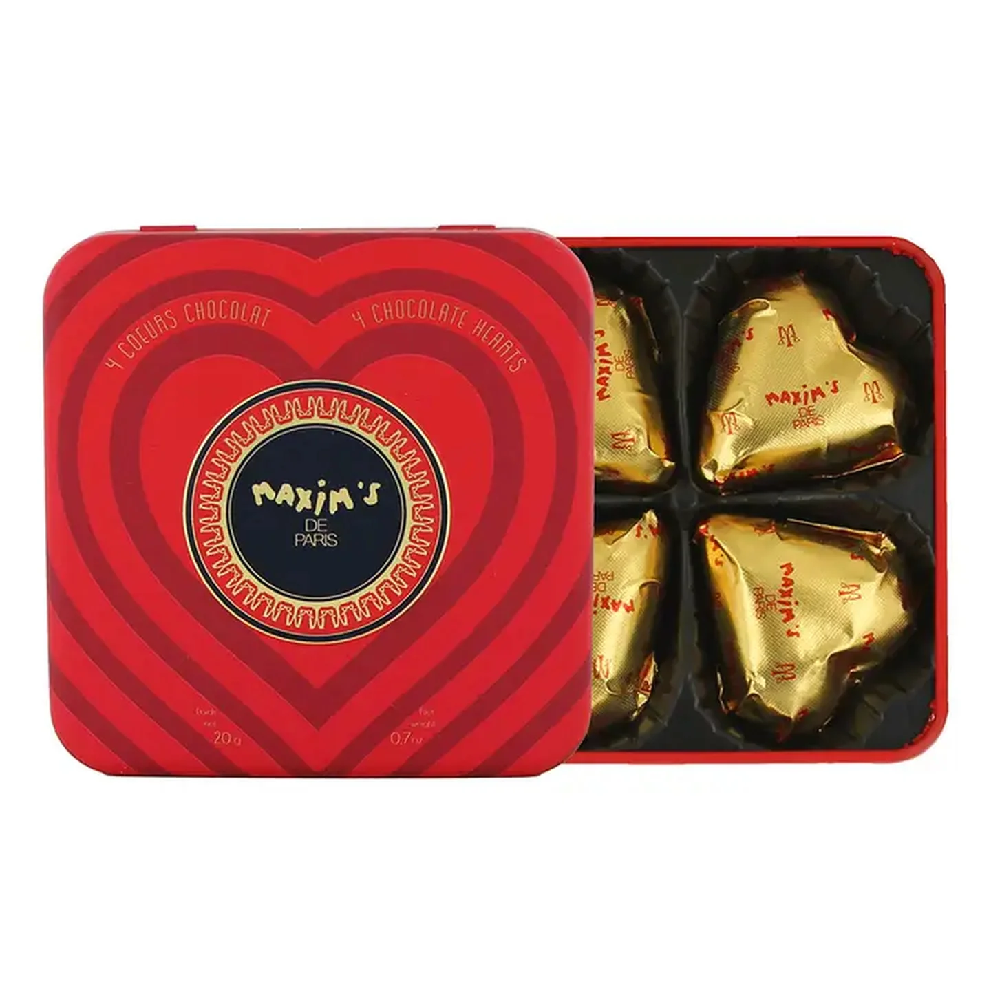 4 coeurs en chocolat au lait praliné - Image 4
