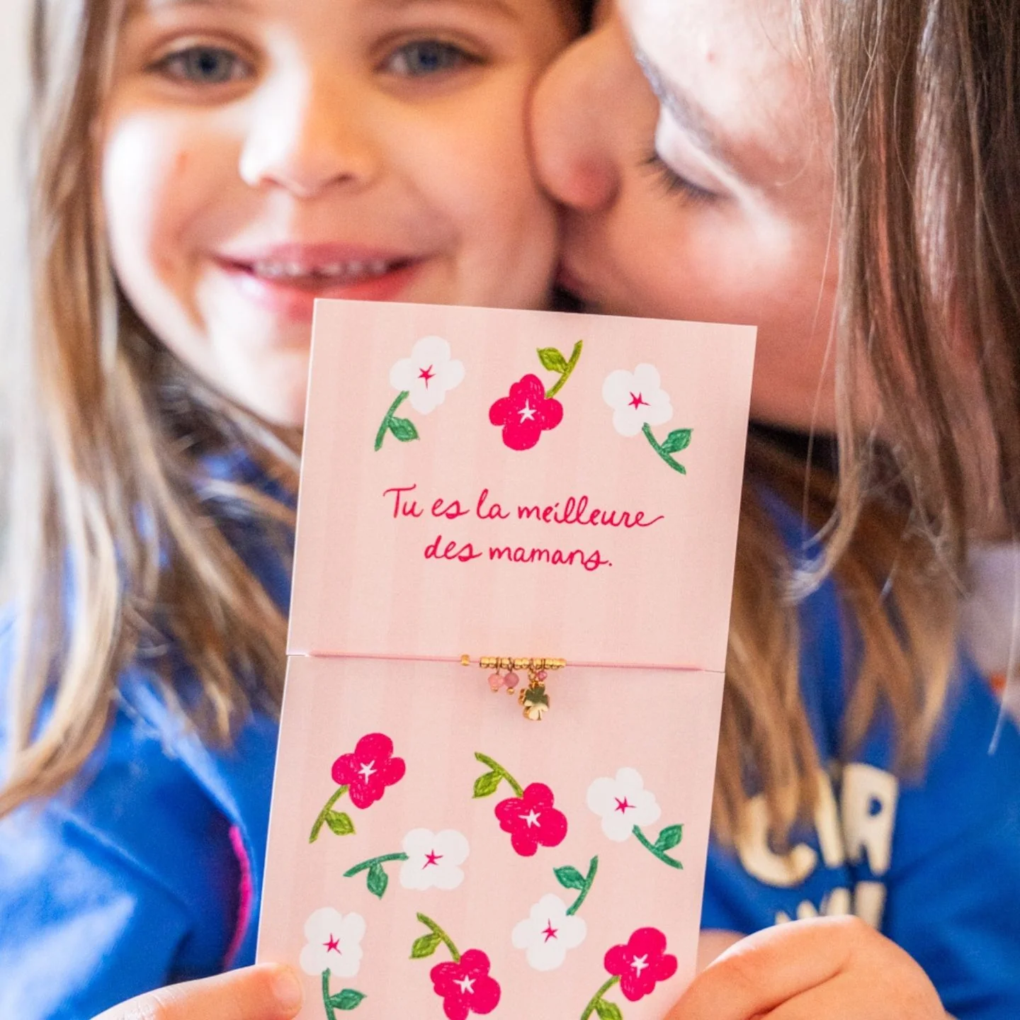 Bracelet Trèfle - Tu es la meilleure des mamans. - Image 2