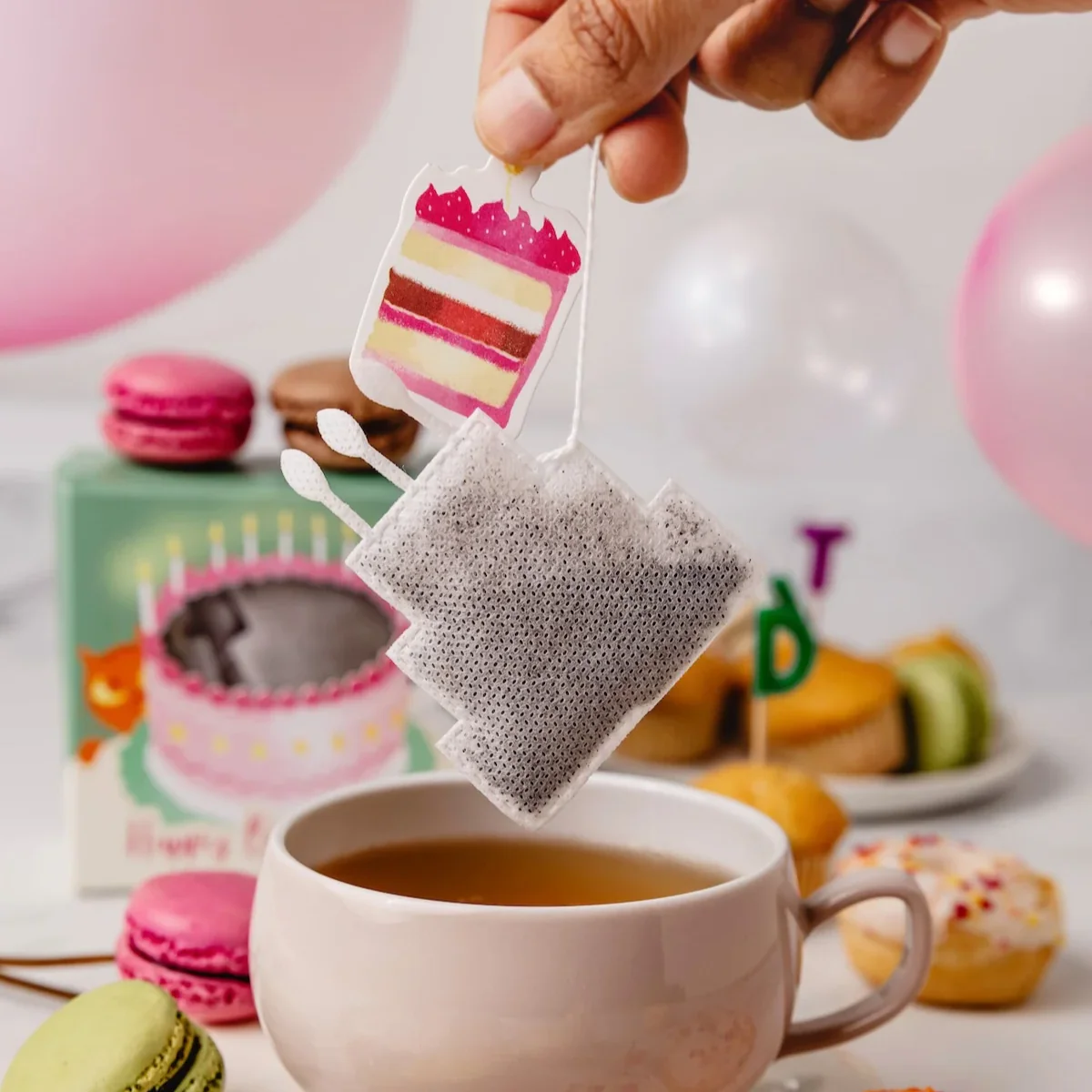Coffret de sachets de thé - gùteau d'anniversaire - Image 2