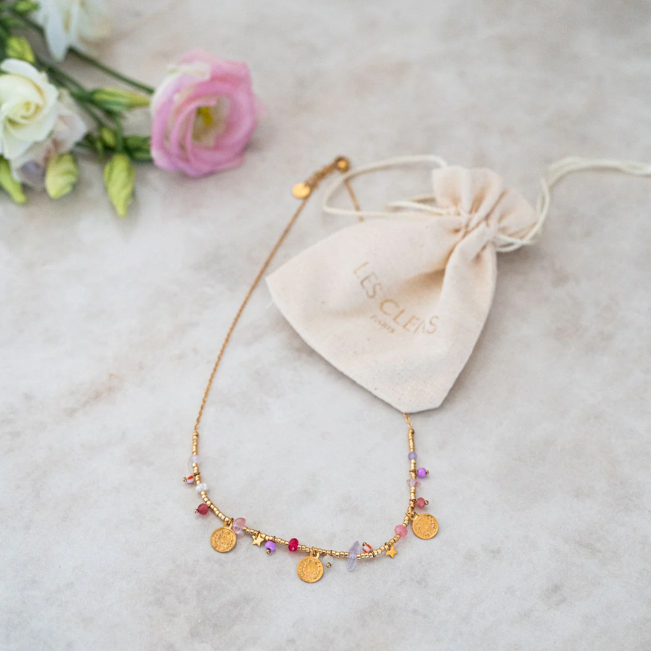 Collier Bohème Lila - acier inoxydable - Image 4