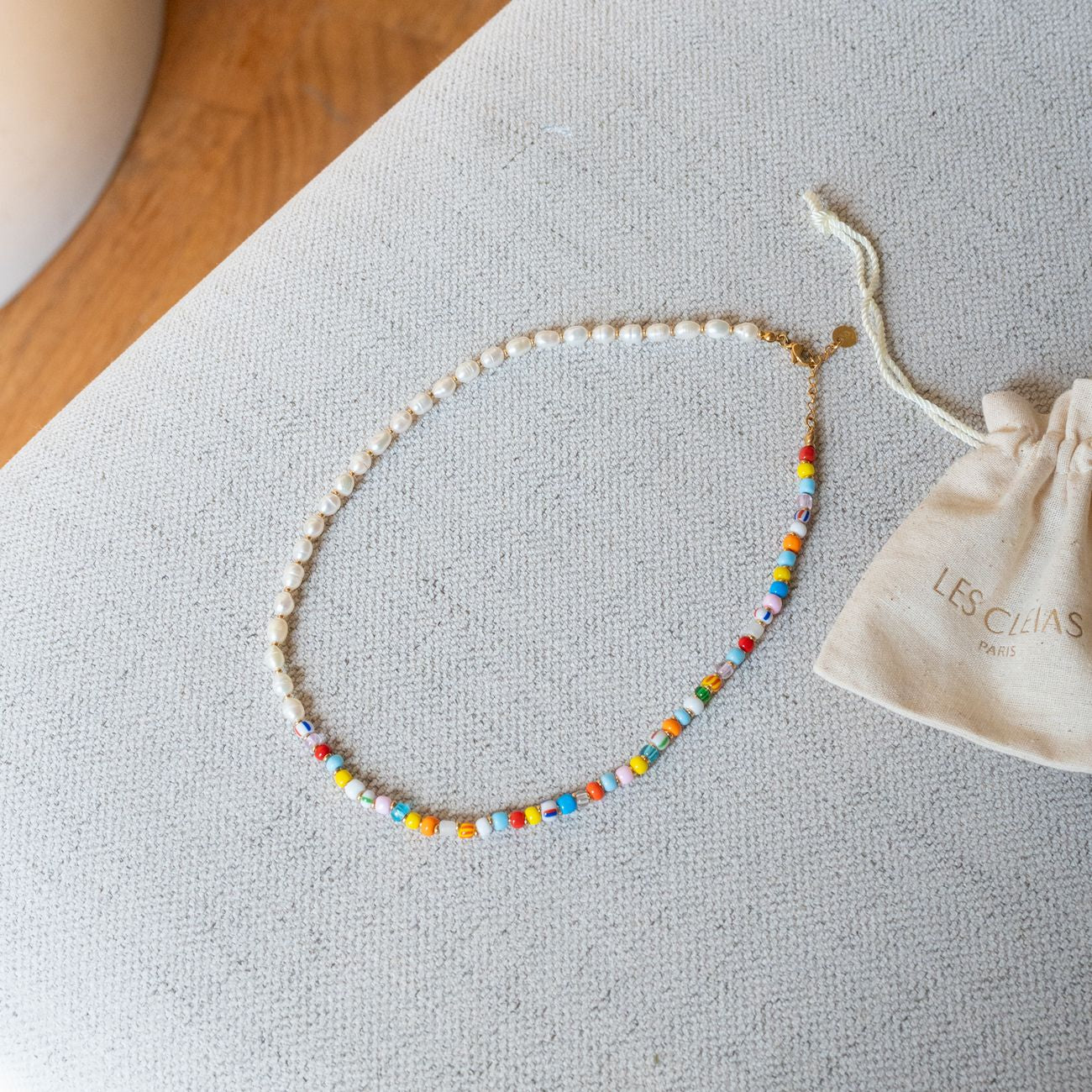 Collier Fantasia - Perles d'eau douce et de verre - Image 5