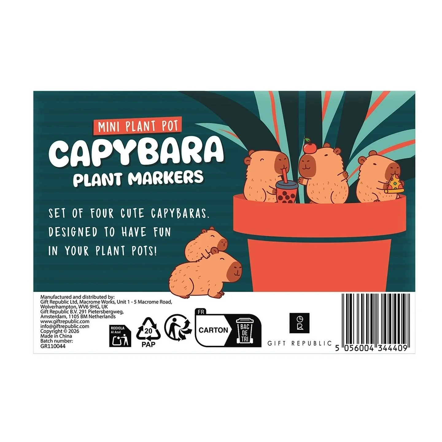 Capybaras déco pour pots de plantes - Image 6