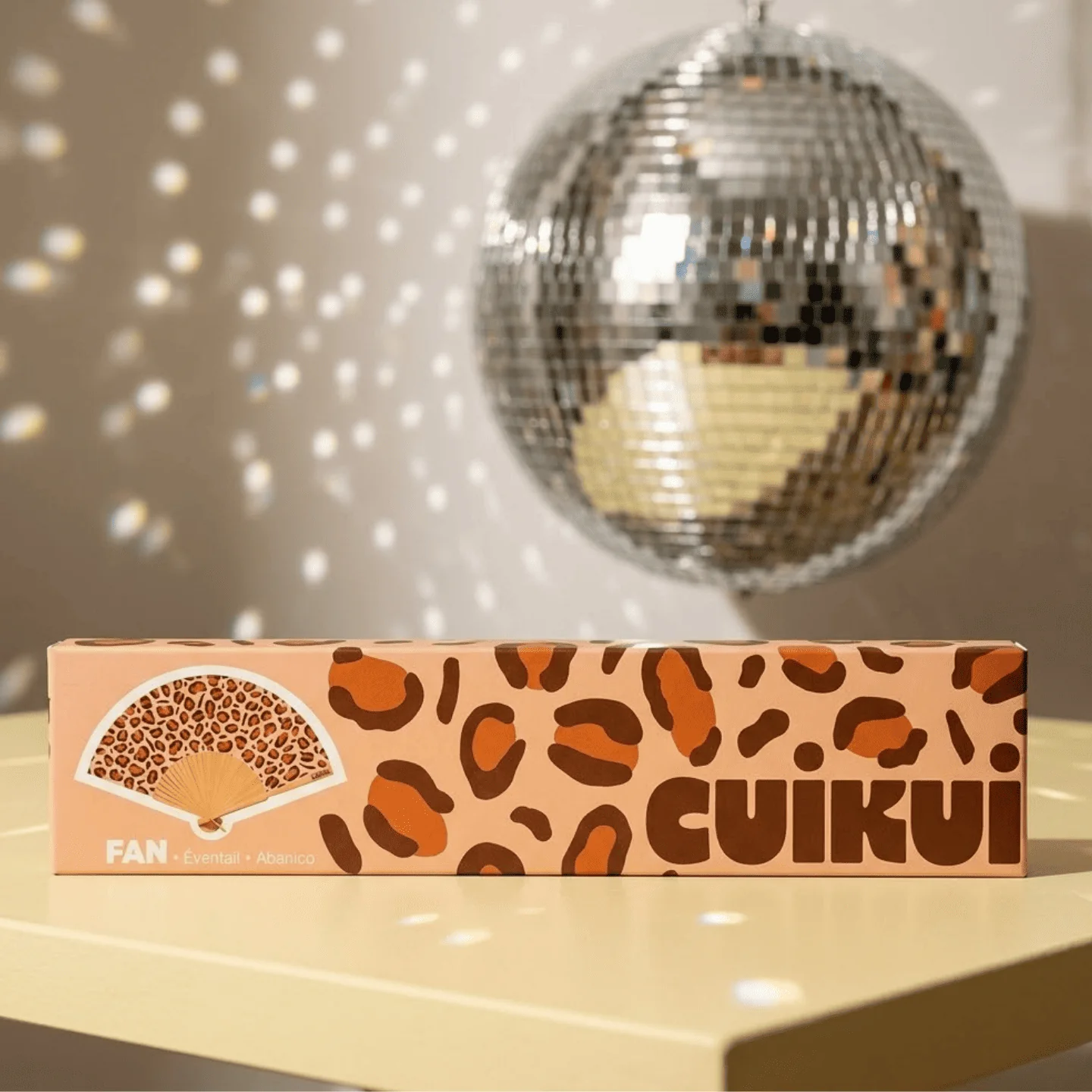 Éventail Cuikui - Léopard - Image 3