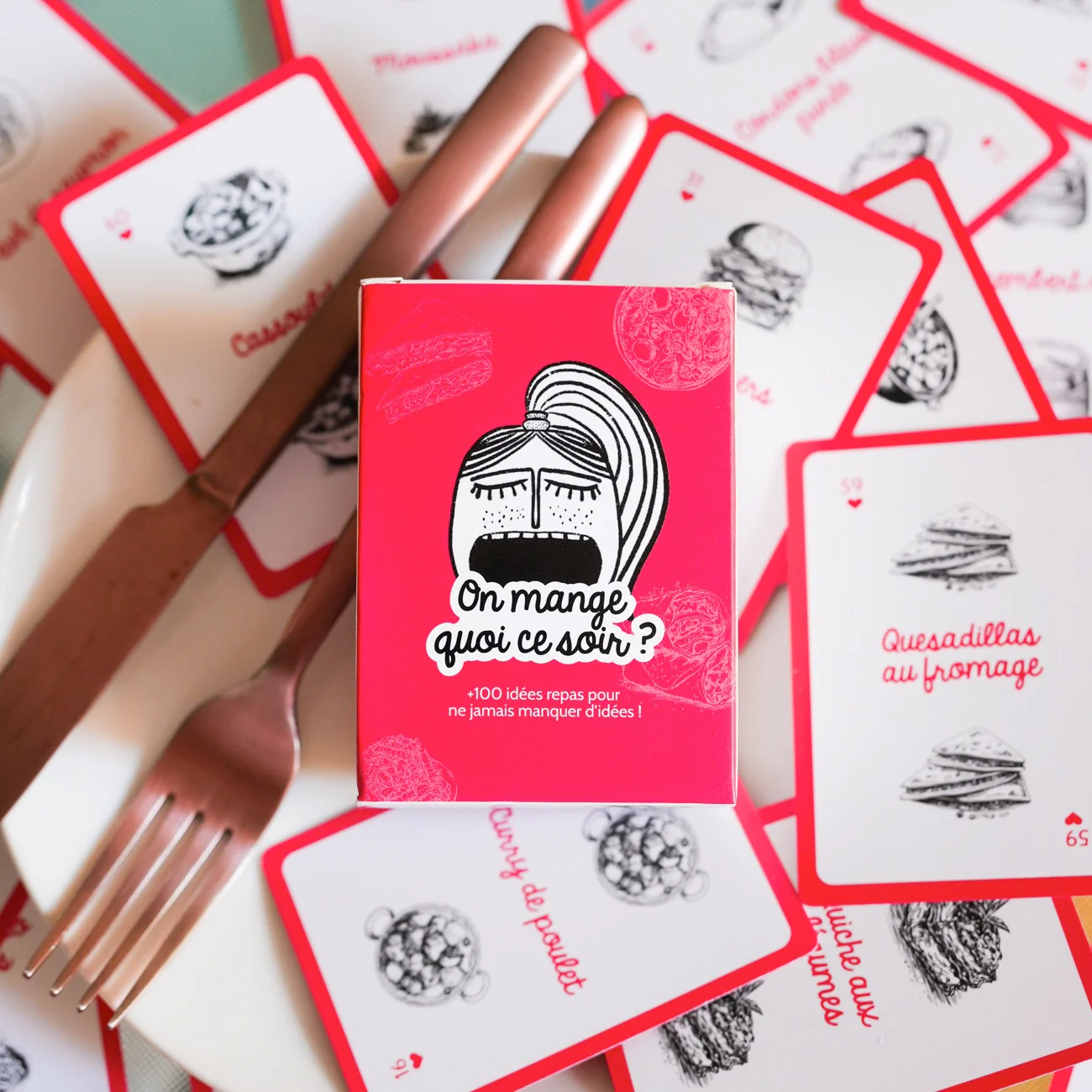 100 cartes "On mange quoi ce soir ?"