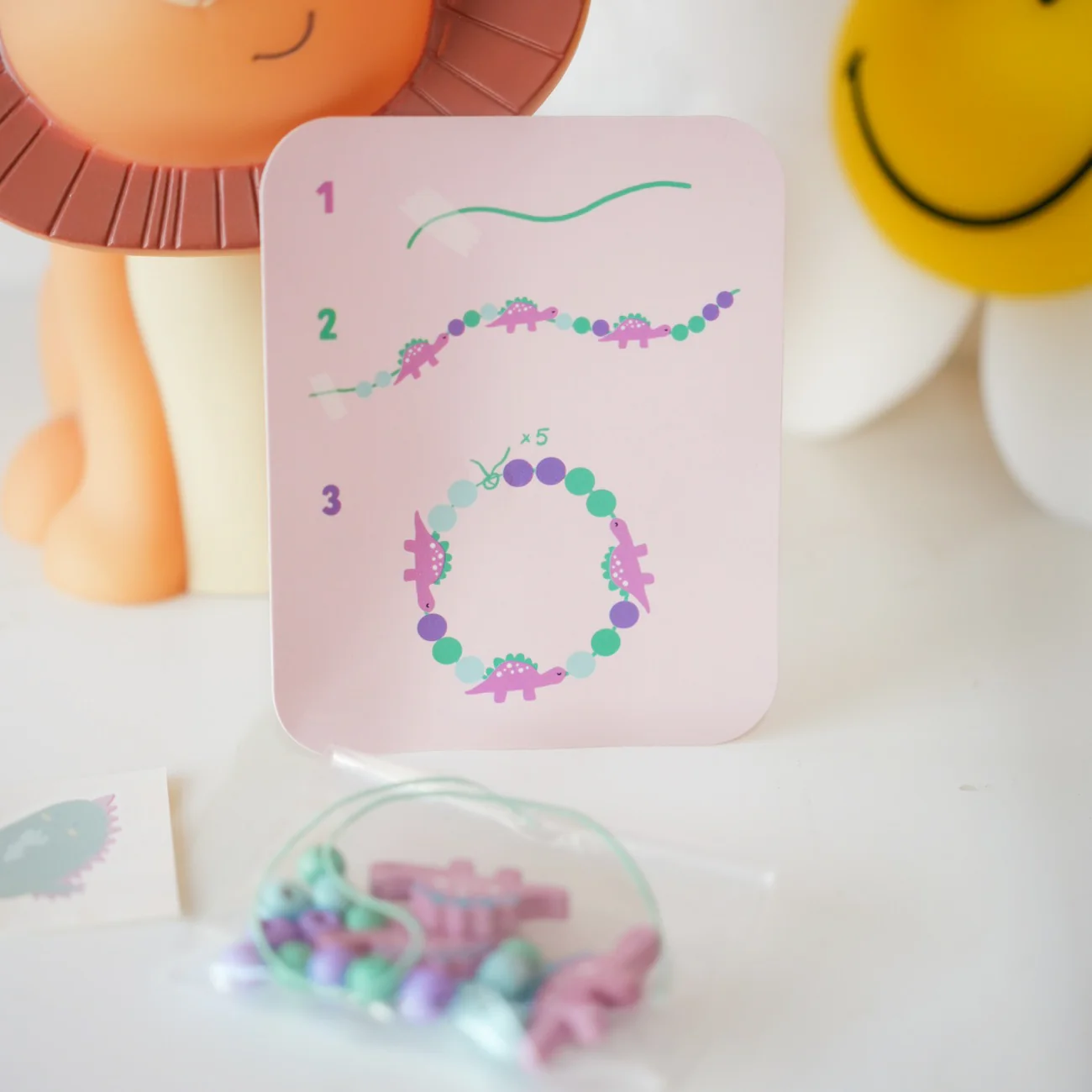 Kit DIY Enfant - Bracelet Dinosaures - Image 3
