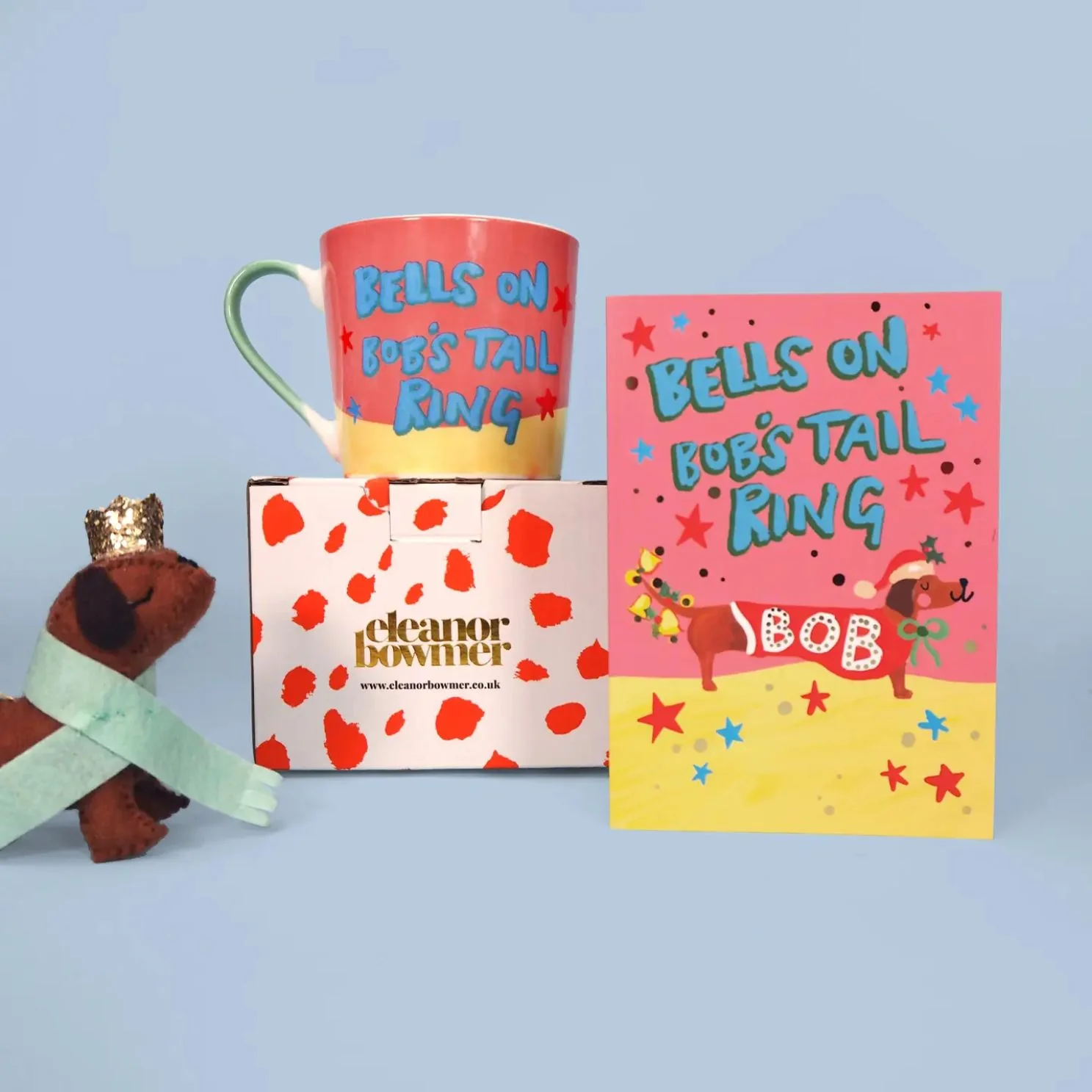 Grand Mug Bob le Teckel de Noël - Image 3