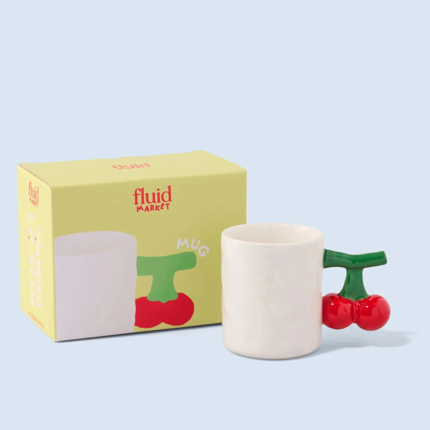 Mug Cerise en céramique - Image 2