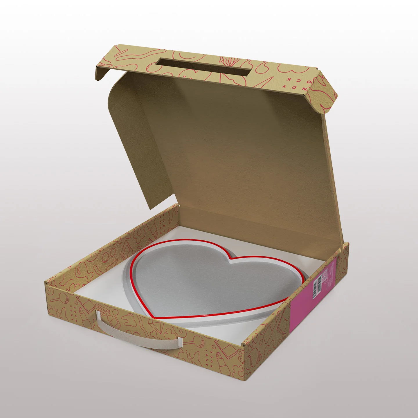 Néon Coeur Rouge - Image 3