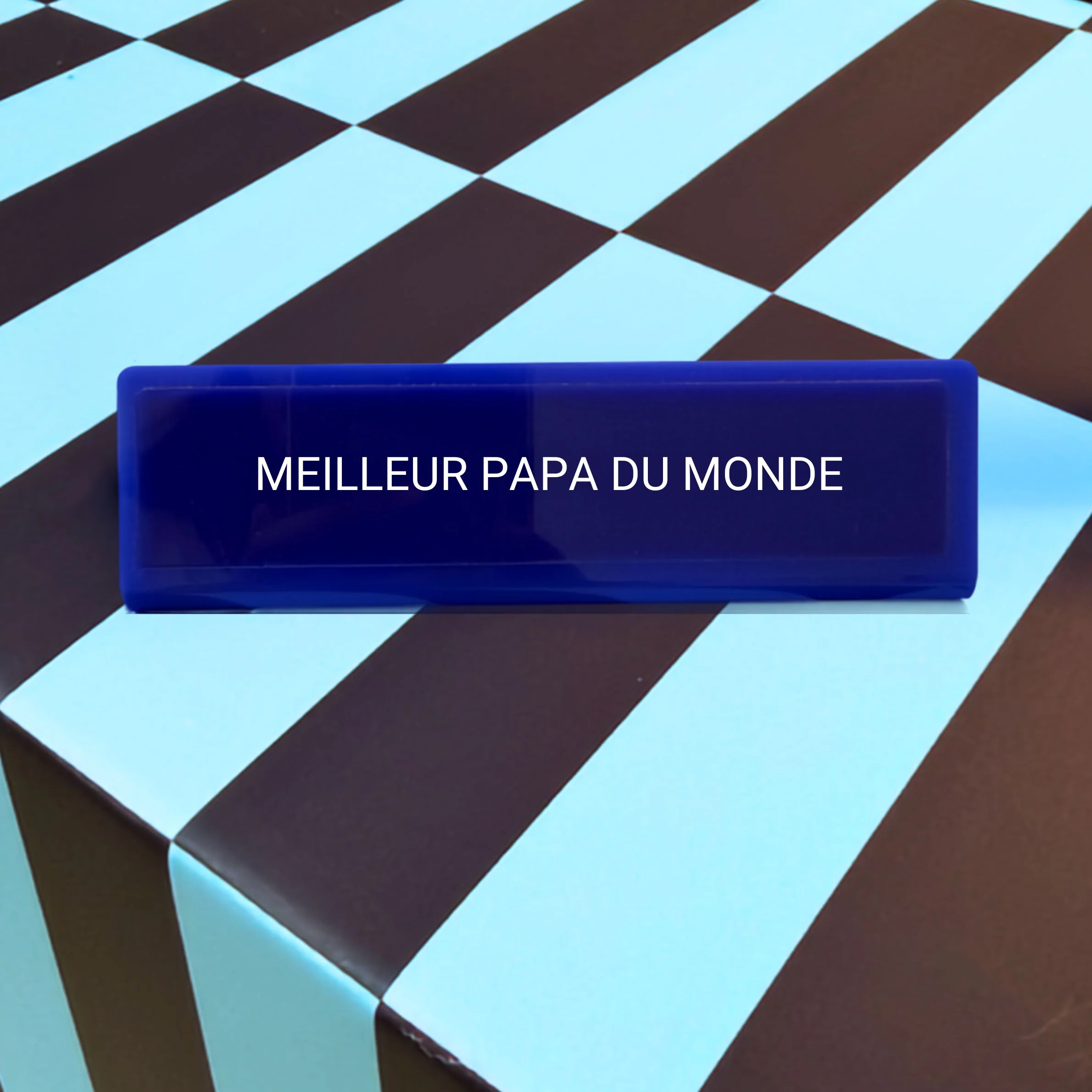 Plaque de bureau "Meilleur papa du monde" - Image 2