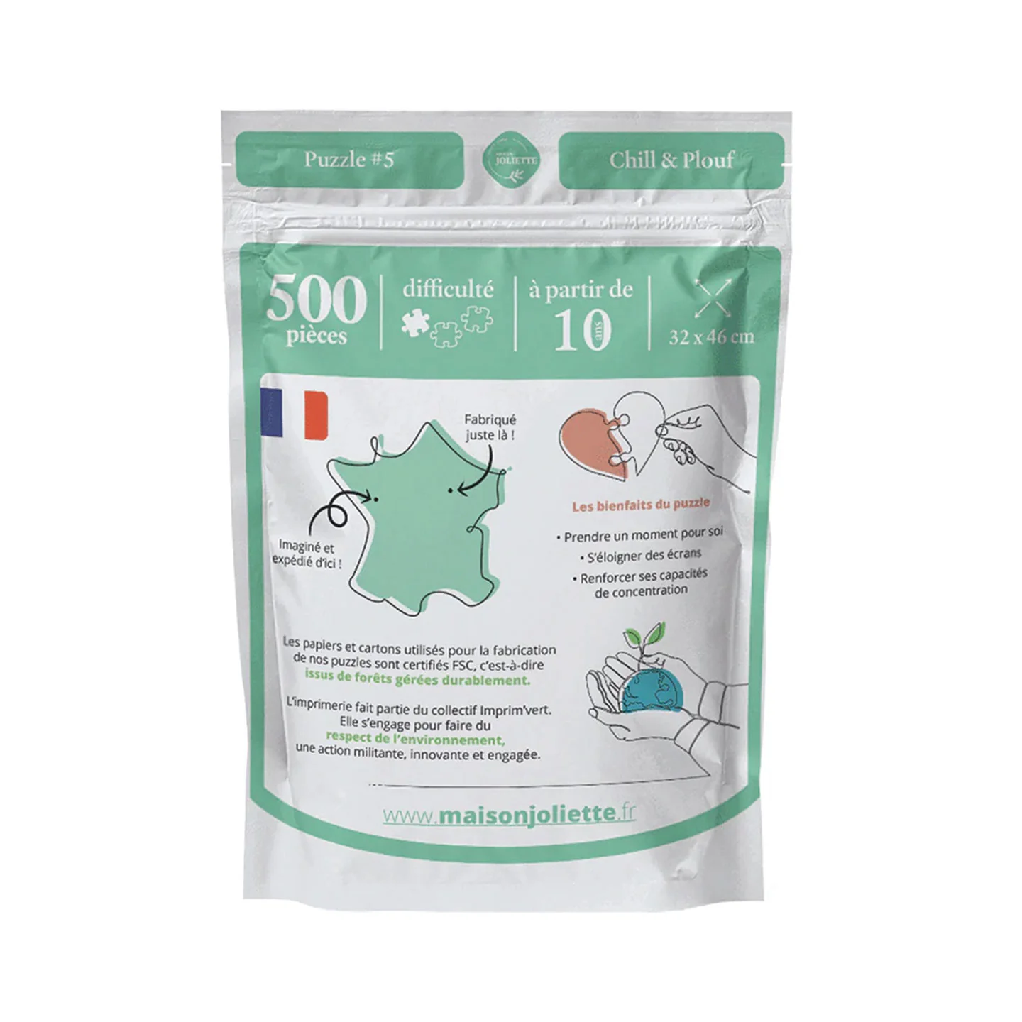 Puzzle Français - 500 pièces - Chill & Plouf - Image 4
