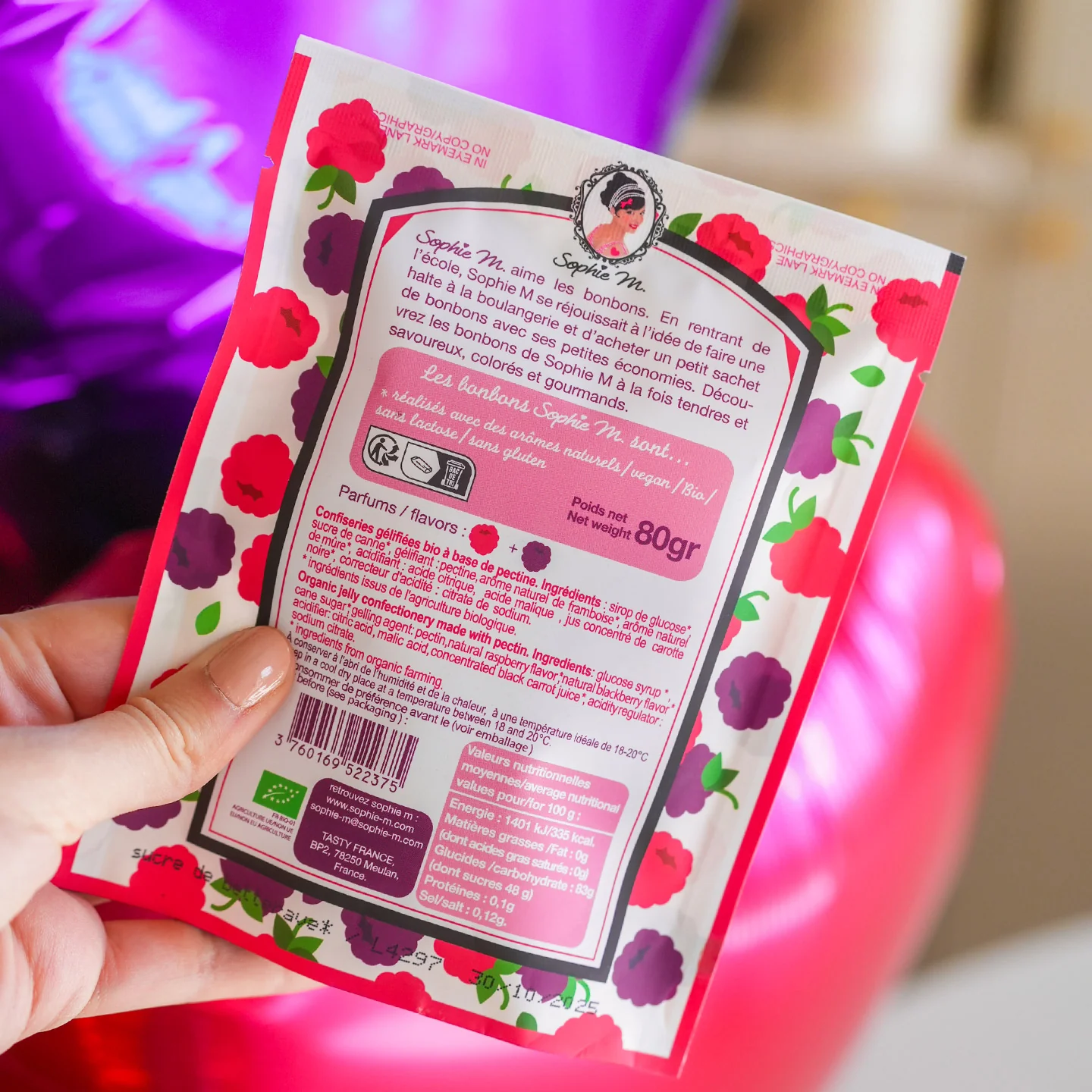 Sachet Bonbons Coeur - Bio - Image 4