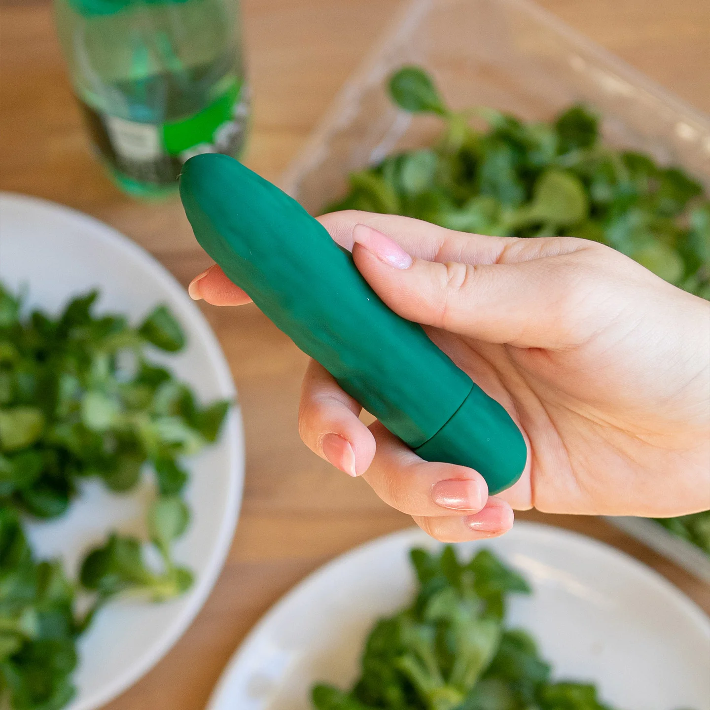 Sextoy vibrant en forme de cornichon