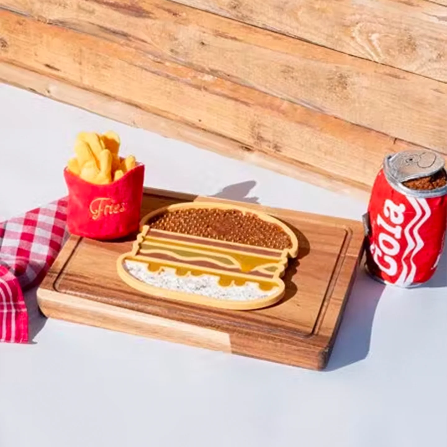 Tapis de léchage en forme de burger - Image 3