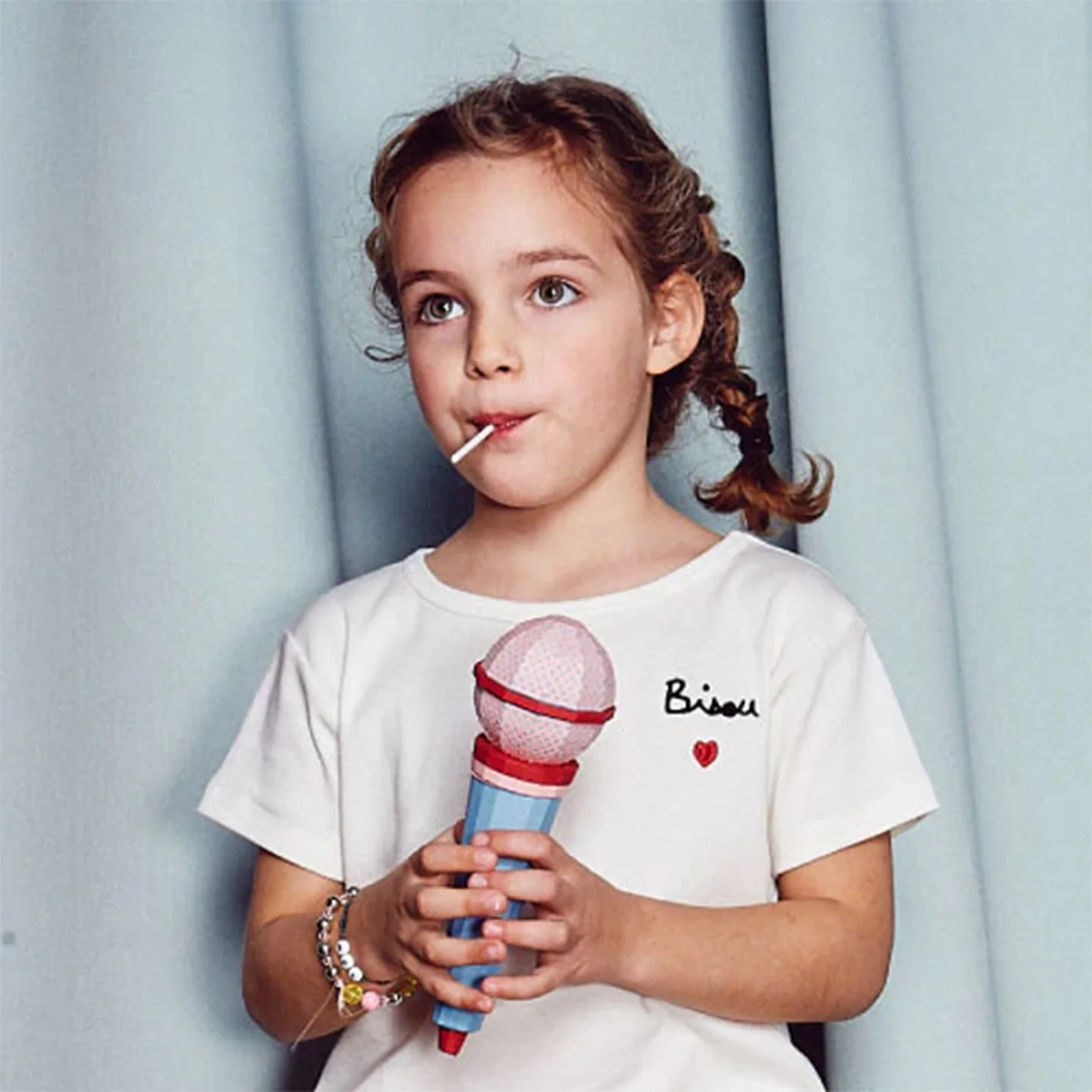 T-shirt enfant Bisou - Taille 6 mois - Image 2
